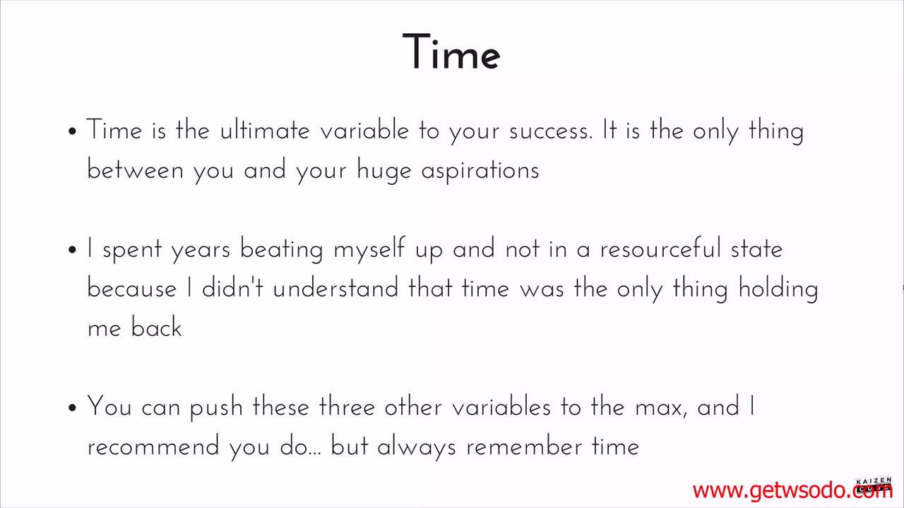 Iman Gadzhi: Kaizen Cure 07 - The Only Variable to Your Success