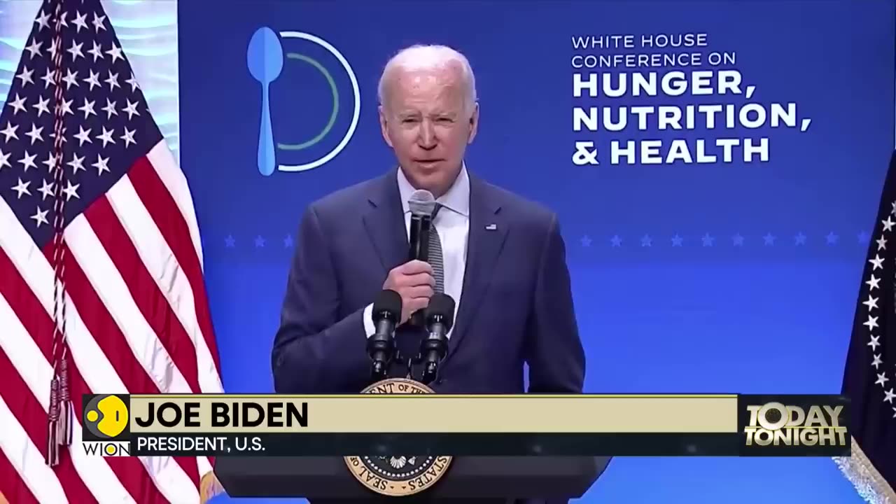 US President Joe Biden gets confused on stage, looks for dead lawmaker in crowd | Latest News | WION