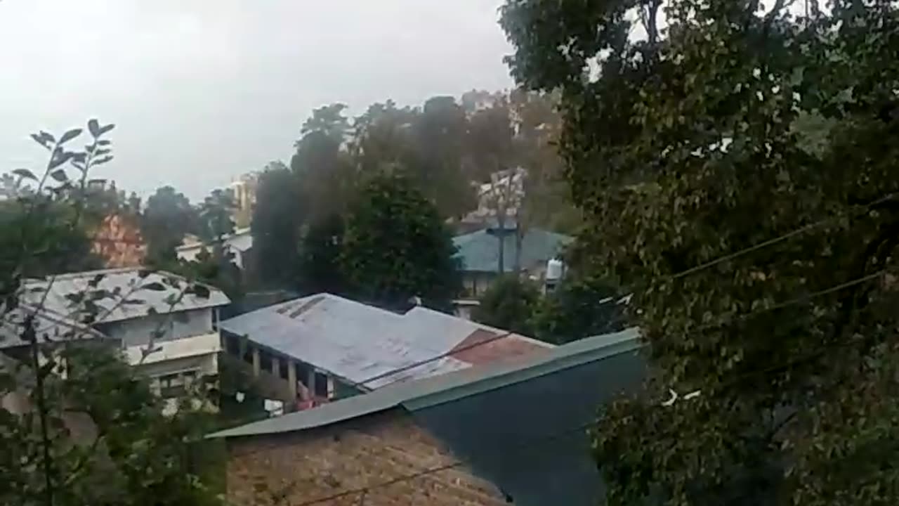 Beautiful public houses in hilly city