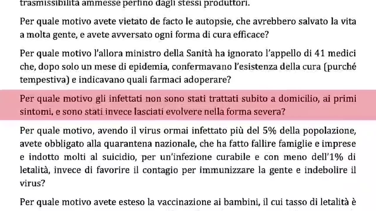 Il "giorno del secondo olocausto"; dottor Citro