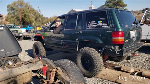 Graham Family Farm: Charlie's Jeep Loading for Repairs