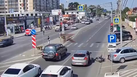 Biker Struck By a Car Door