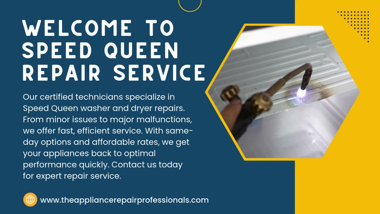 Certified Speed Queen Repair Service Near You - The Appliance Repair Professionals