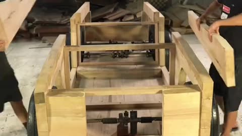 Rolls Roys car in wood 90 days wonderful creation