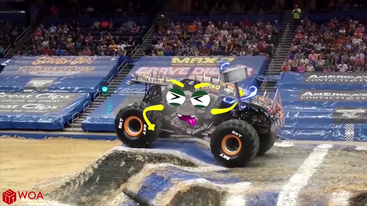 Crazy Monster Truck Freestyle Moments - Monster Jam highlights 2020 - Woa Doodles Funny Videos