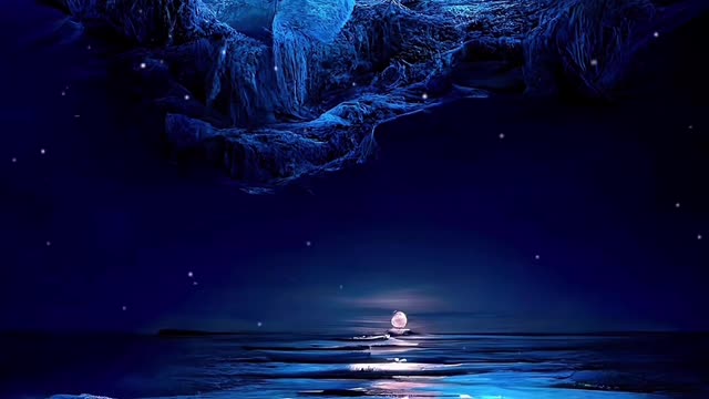 amazing nature in the moon light
