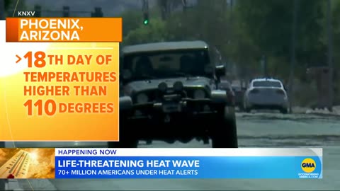 Heat records smashed as 72 million face summer scorcher l GMA