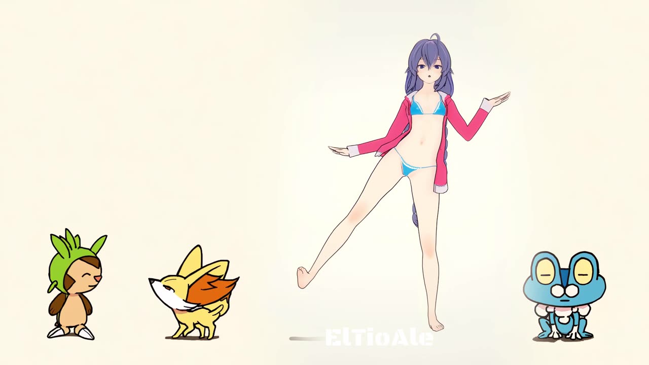 Roxy bikini Mushoku Tensei Pokémon dancing POKÉDANCE #mmd #Roxy #Mushoku