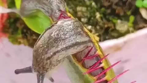 A creature trapped in this leaf
