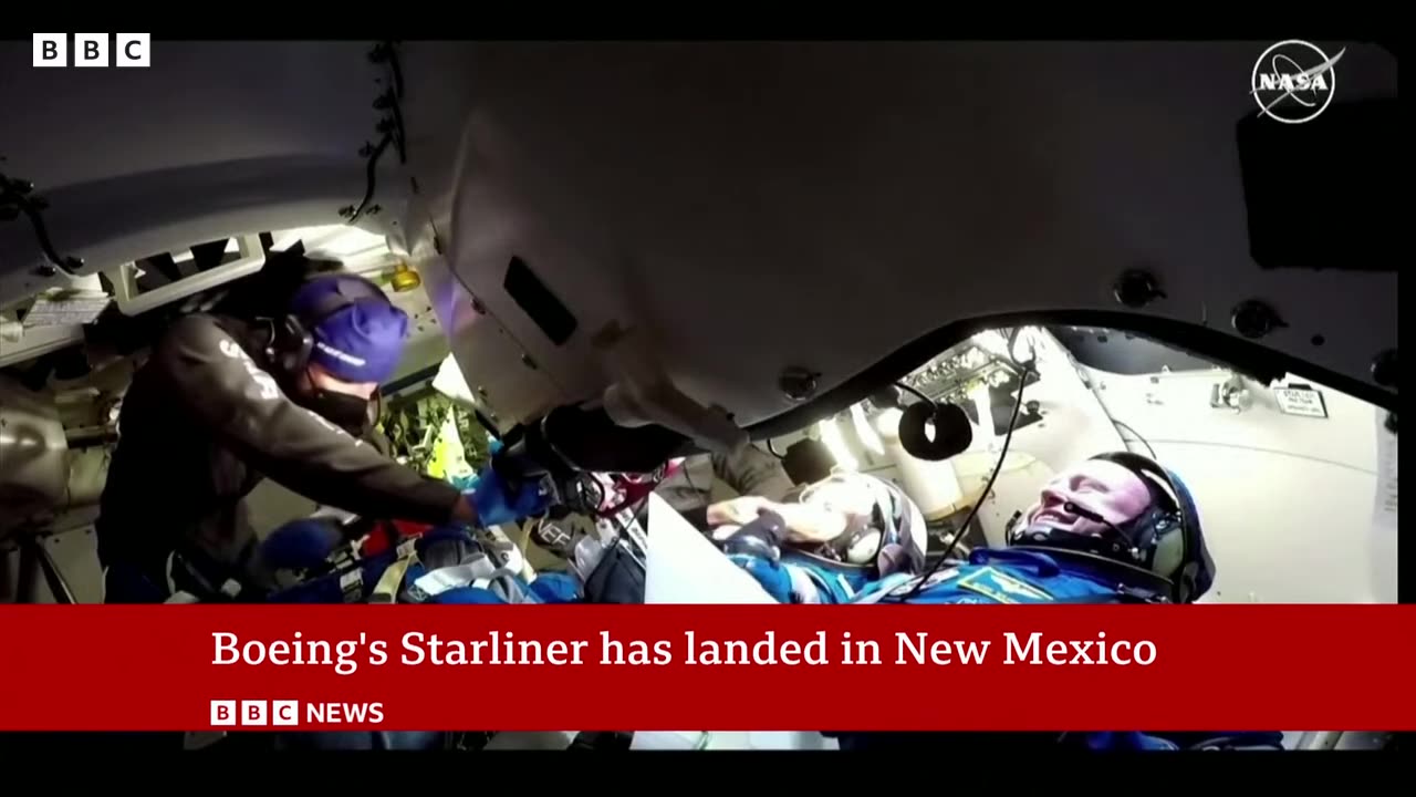 Boeing Starliner returns to earth without astronauts | BBC News