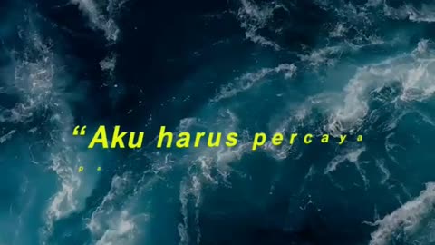 “Aku harus percaya pada diriku sendiri, percaya bahwa aku adalah orang yang mereka percaya.”