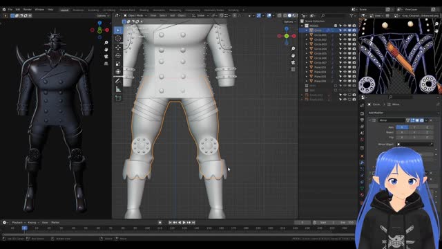 King - One Piece - Modeling Time lapse (part 1)