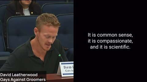 David Leatherwood / Gays Against Groomers /2023 Florida testimony #savethechildren 👧🏾🧒👦