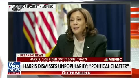 Kamala Harris dismisses declining polls ‘Political chatter’