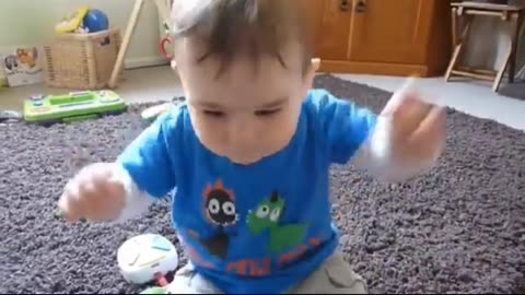 Cute baba Doing funny Things #cute baby Reaction that will make your day Try to not laugh