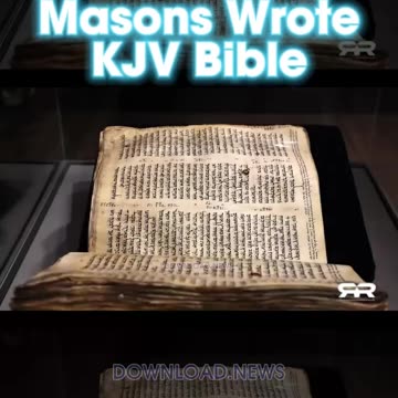 FREE MASONS☣️🔱📖✍️WROTE KING JAMES VERSION OF THE HOLY BIBLE☣️🔱📜⛪️🛐🐚💫