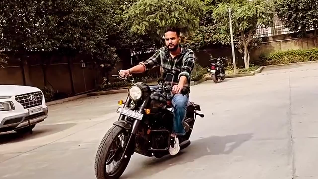 Driving Davidson in Delhi (gurugram)