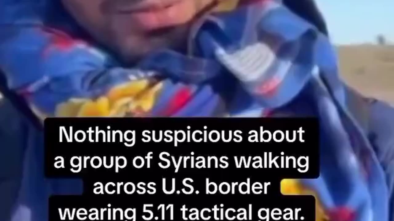 Tactical gear wearing Syrians crossing our border