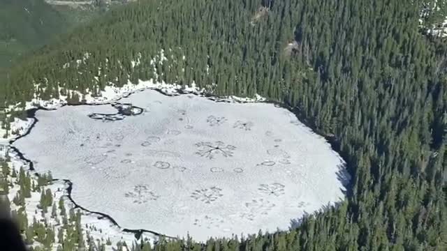 Snowflakes in lakes giant ones #vanisle Heli flights #vanisle #arborist #faller #treeclimber