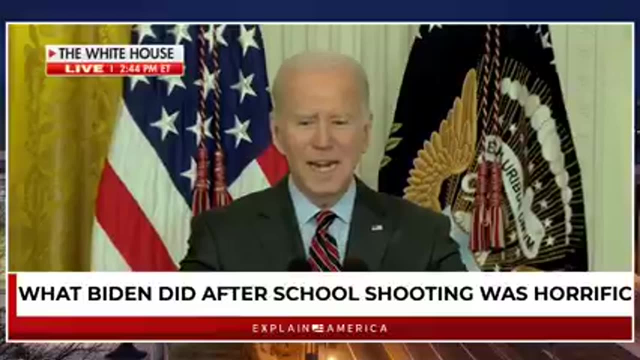 Joe Biden: After school shooting announces