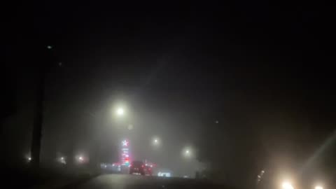 Auckland night fog