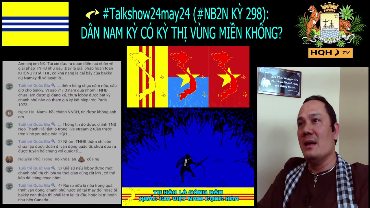 #Talkshow24may24 (#NB2N KỲ 298): DÂN NAM KỲ CÓ KỲ THỊ VÙNG MIỀN KHÔNG? (P1)