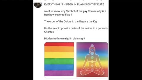 PRIDE FLAG IS THE INVERSION OF THE CHAKRA SYSTEM