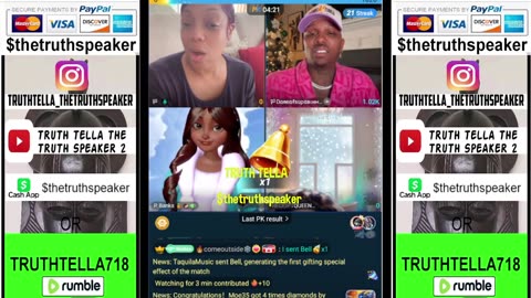 MS. DIVERSE CHALLENGES LADYBEE TO $1000 STAND UP COMPETITION DURING TEAM PK WITH HER & DAREALSUPABIHHH