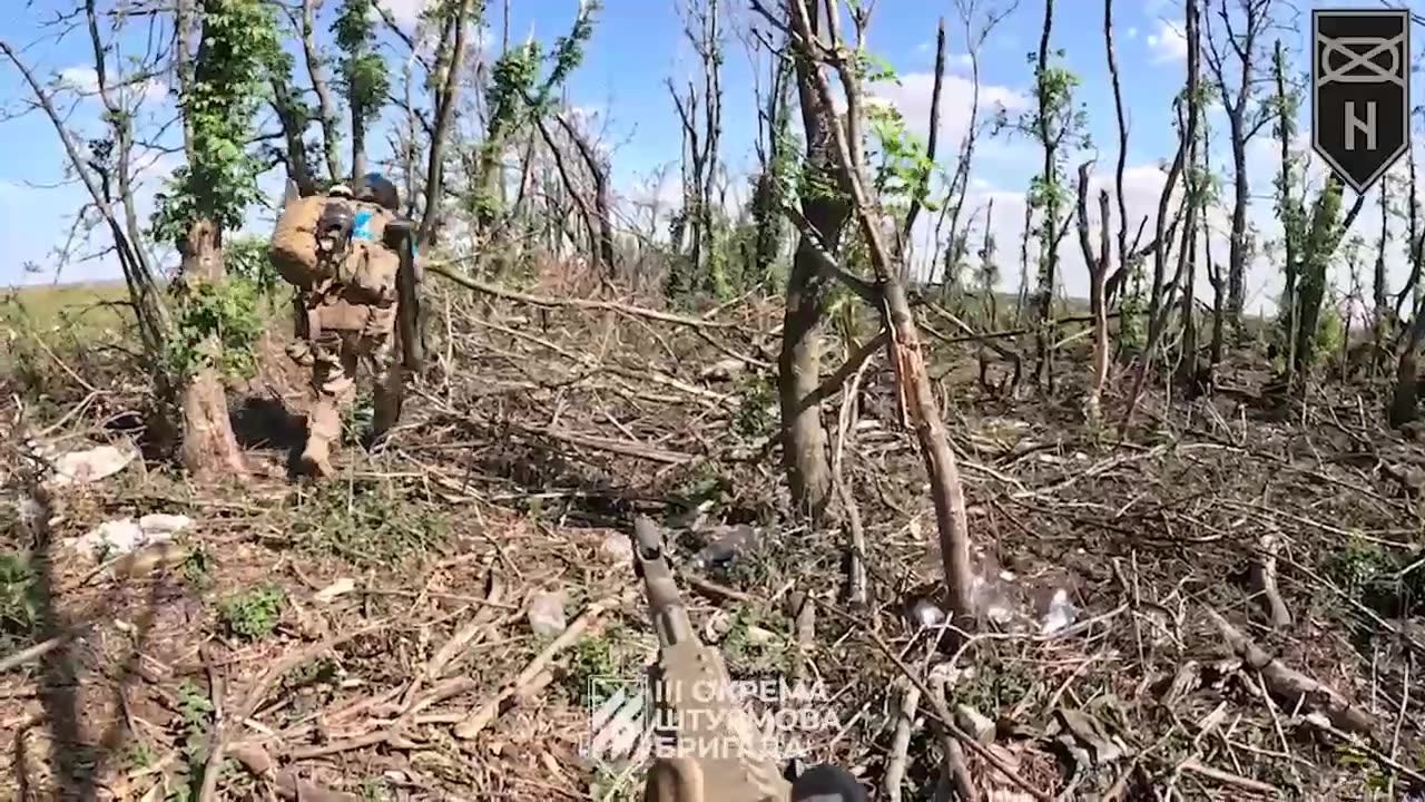 Cleaning the approaches to Andriivka.