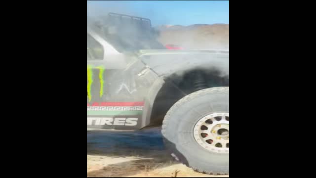 Trophy Truck Fire, 2022 Baja 1000