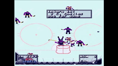 NHL95 (Sega Genesis) All Stars W. vs Edmonton Part2