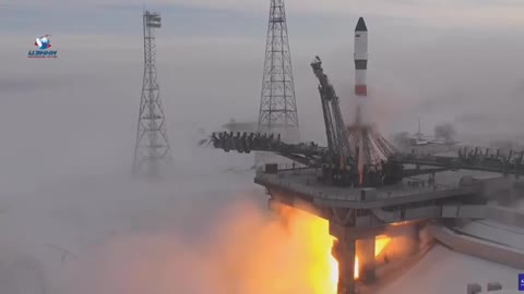 Baikonur Cosmodrome: Soyuz Rocket Launches Cargo to ISS