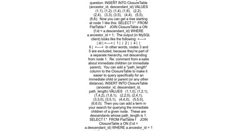 What is the most efficientelegant way to parse a flat table into a tree