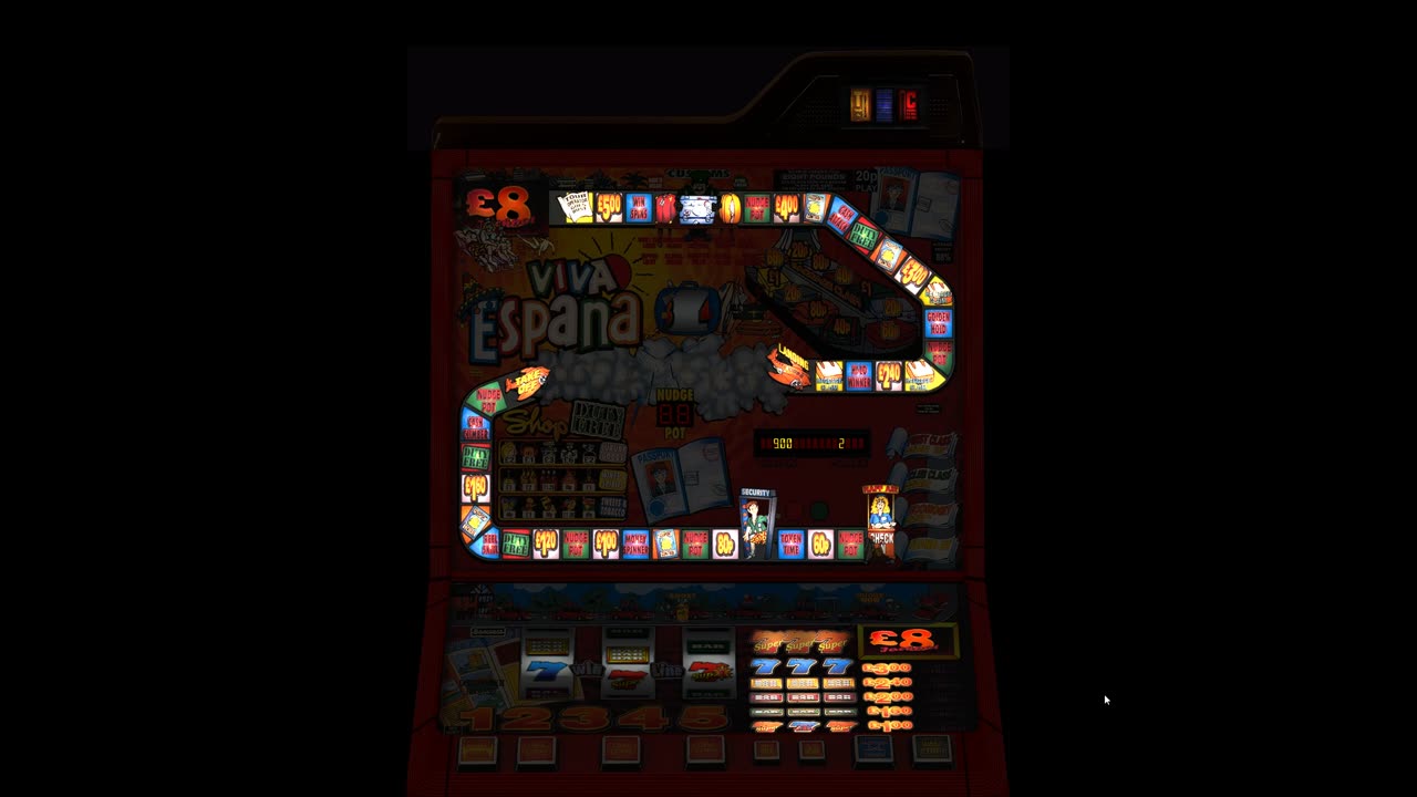 Viva Espana £8 Jackpot Barcrest Fruit Machine Emulation