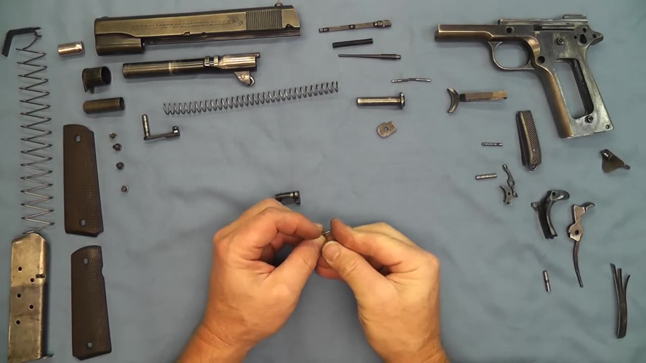 1911 Pistol No Tools Detail Strip Assembly