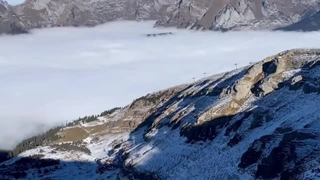 Possibly, she went up among the clouds.