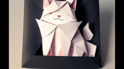 Origami Cat Picture 📄