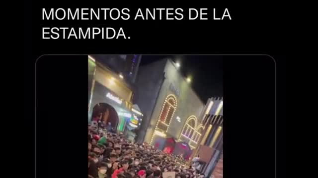 Al menos 20 muertos en estampida en Seul, Corea del Sur. MOMENTOS ANTES DE LA ESTAMPIDA