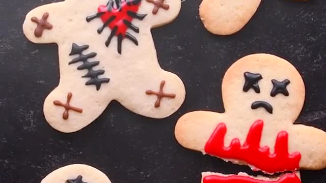 Run! Run! As fast as you can, or else you'll end up like these gingerbread men. #halloweentreats