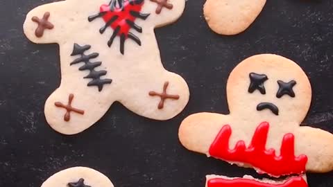 Run! Run! As fast as you can, or else you'll end up like these gingerbread men. #halloweentreats