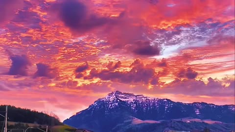 "Twilight Tapestry: Painting the Sky with Sunset Hues"