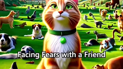 Feline Fearlessness: The Brave Cat's Adventure"