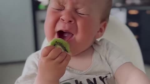 Eating kiwi