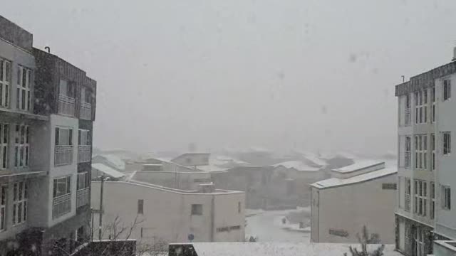 Large Snow Scenery from the Apartment