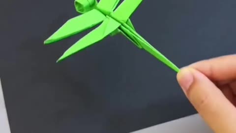 Awesome dragonfly origami