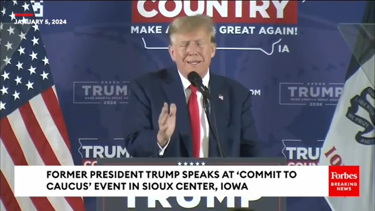 Trump Makes Iowa Crowd Laugh Doing Mocking Impression Of Biden