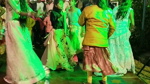 Village dance in wedding