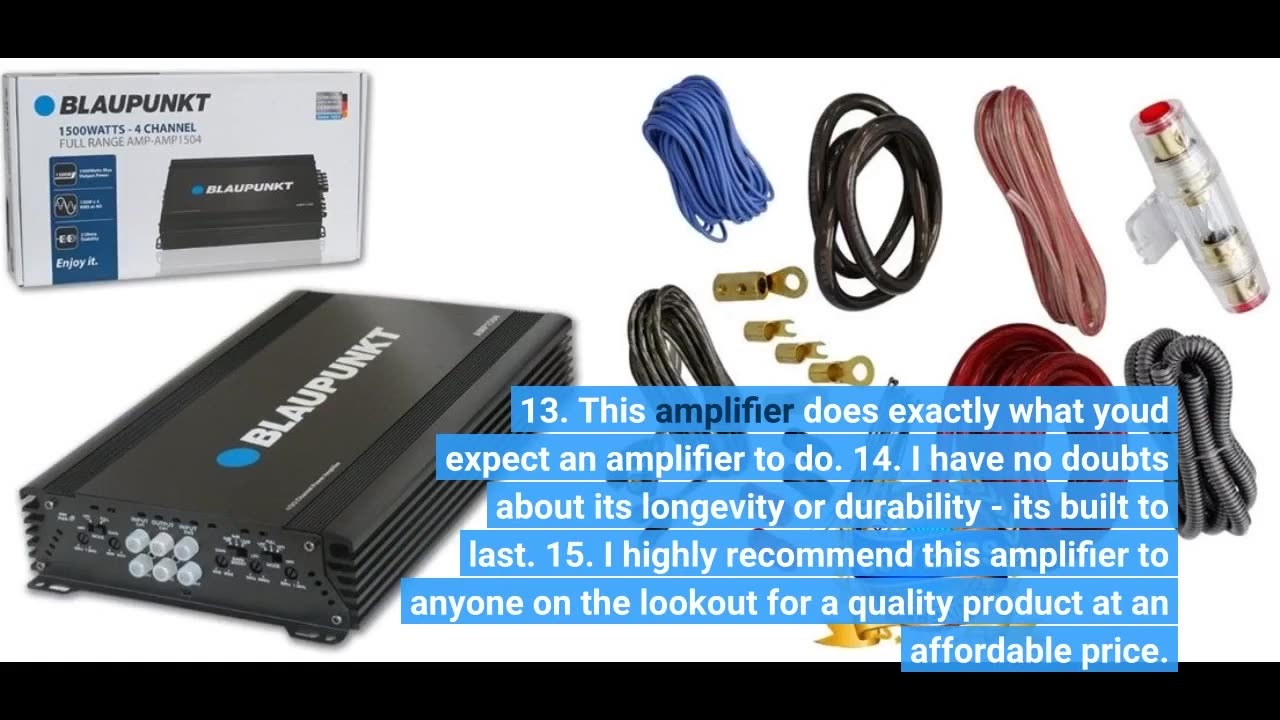 Blaupunkt 1500W 4-Channel Full-Range #Amplifier-Overview