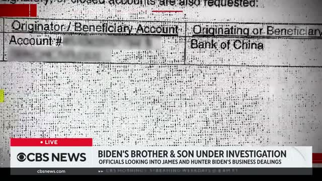 CBS News Turns On The Biden Crime Family, Highlights Concerning Large Global Business Transactions