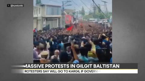 Massive protest erupts in Gilgit Baltistan against Pak govt after Shia cleric_s arrest _ WION